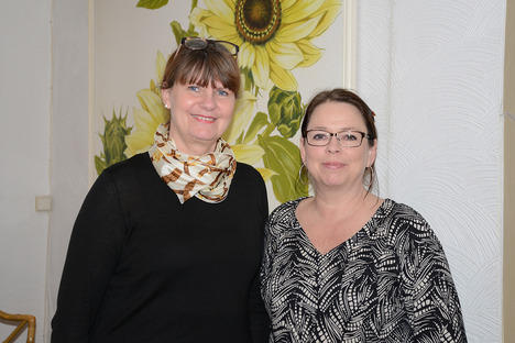 Mona Mårtensson och Mari Almroth från Arbetsförmedlingen i Landskrona